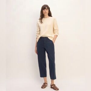 Everlane Organic Utility Pant (Navy, Sz 8)